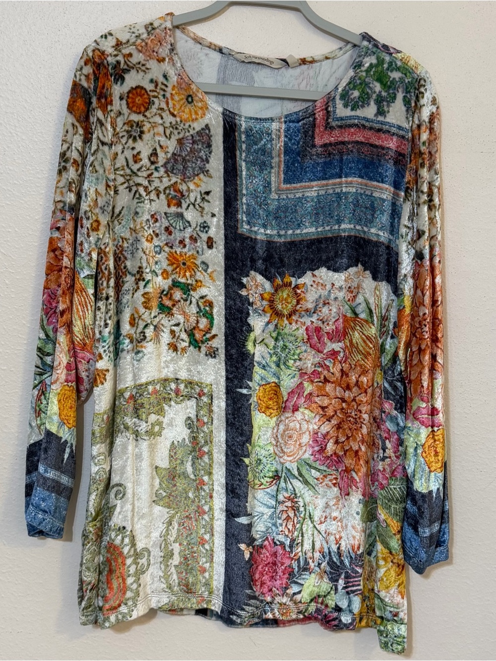 Soft Surroundings Ashbury Velvet Tunic Boho